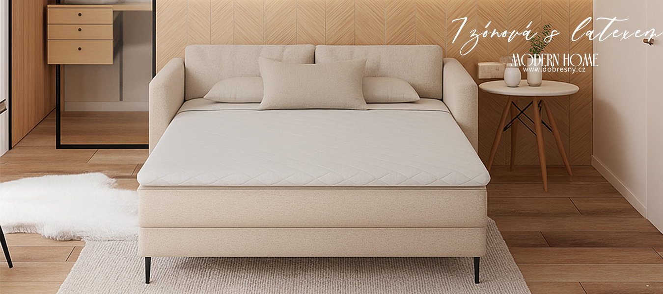 Vrchný matrac z profilovanej peny HR a latexom 140x200cm 6cm