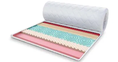 Přistýlka z profilované 7zónové pěny HR H30  a paméťová pěna VISCO 90x200cm 6cm