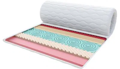 Přistýlka z profilované 7zónové pěny HR H30  a paméťová pěna VISCO 130x200cm 6cm