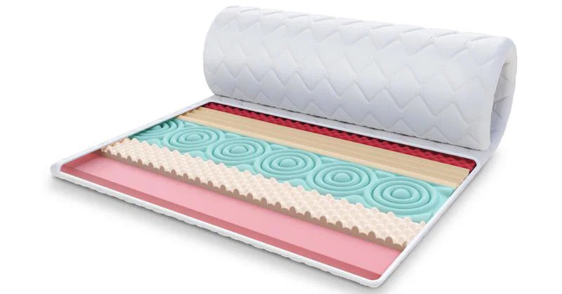 Přistýlka z profilované 7zónové pěny HR H30  a paméťová pěna VISCO 160x200cm 6cm