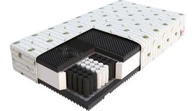 Taštičková matrace NOIR 80x200 cm s  ALOE VERA potahem HR pěna