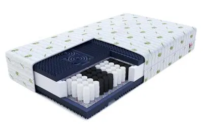 Taštičková matrace NOIR 80x200 cm s  ALOE VERA potahem HR pěna