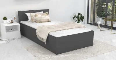 Postel PANAMA KLASIK 90x200 + rošt ŠEDÁ