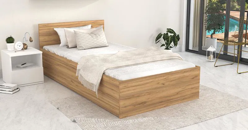 Postel PANAMA KLASIK 90x200 + rošt DUB