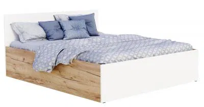 Manželská postel PANAMA KLASIK 180x200 + rošt DUB-BÍLÁ