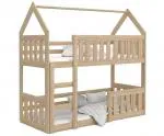 Dětská patrová postel DOMEK MINI 190x80 cm BOROVICE
