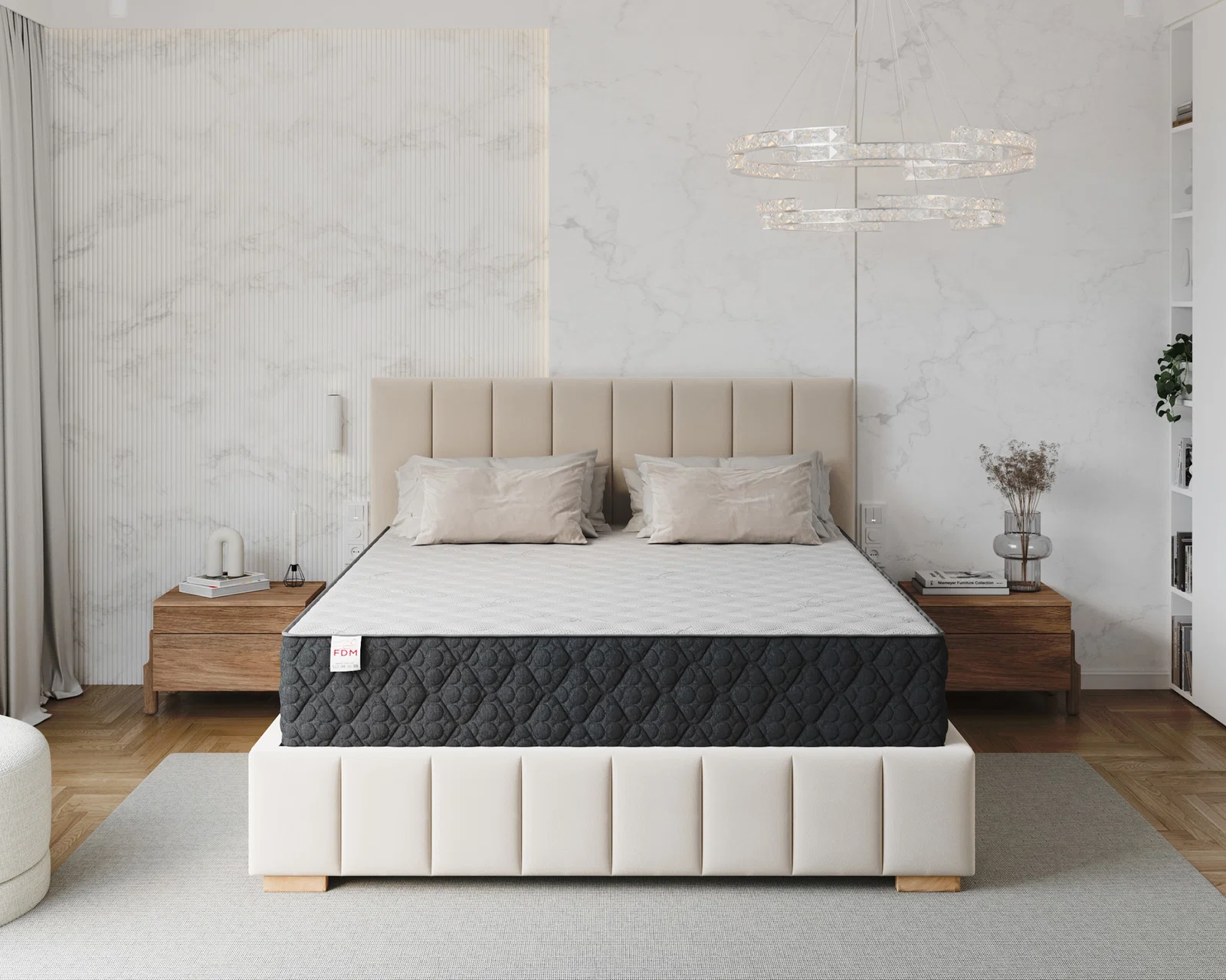 Pěnová matrace MERIDO 80x200 cm HR pěna Silver Care potah 30 cm