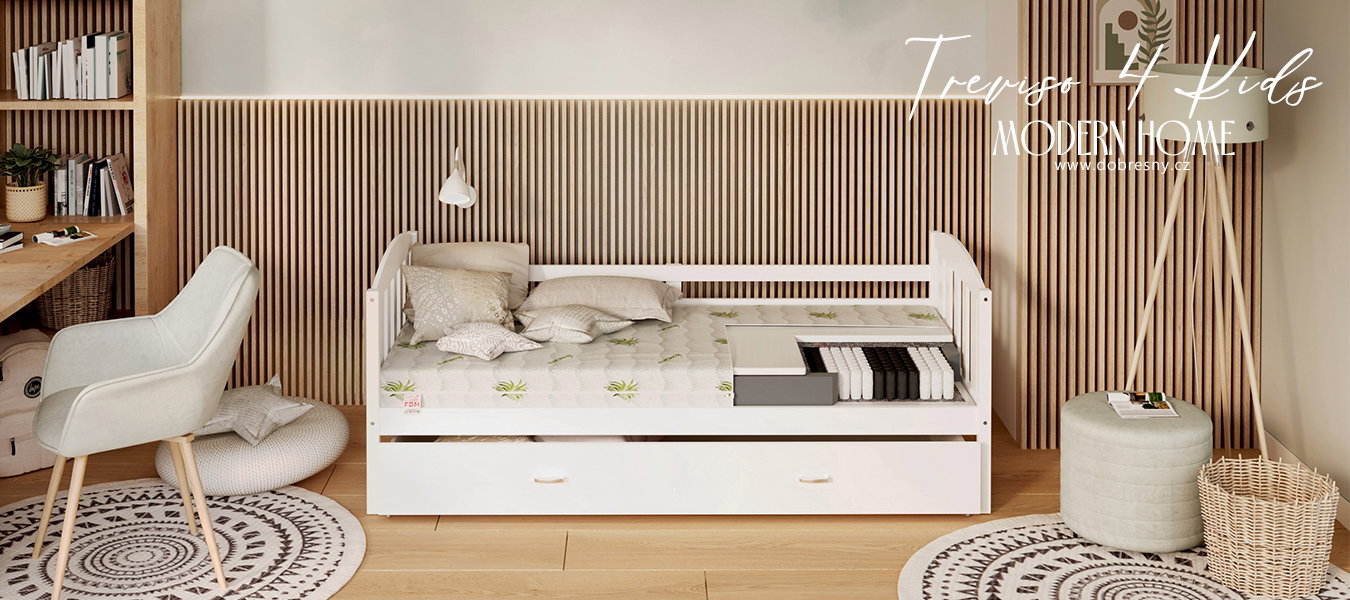 Detský taštičkový matrac TREVISO 4KIDS 80x190 cm s Aloe Vera poťahom 14 cm