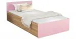 Postel PANAMA KLASIK 90x200 + rošt RŮŽOVÁ-DUB