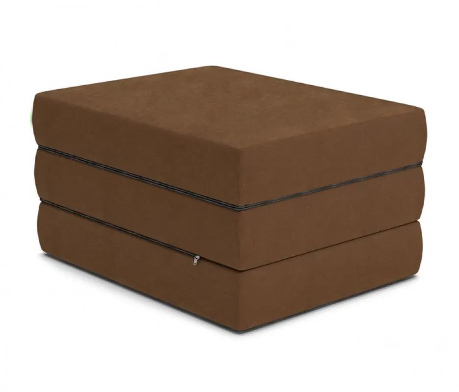 Rozkládací matrace MINI CUBE 9cm SVĚTLE HNĚDÁ