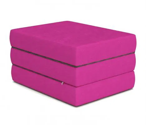 Rozkládací matrace MINI CUBE 9cm RŮŽOVÁ