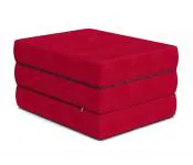 Rozkládací matrace MAXI CUBE 14cm ČERVENÁ