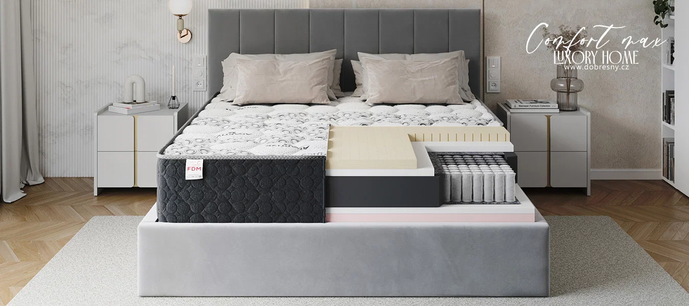 Taštičková matrace COMFORT MAX CASHMERE 90x200 cm 31 cm