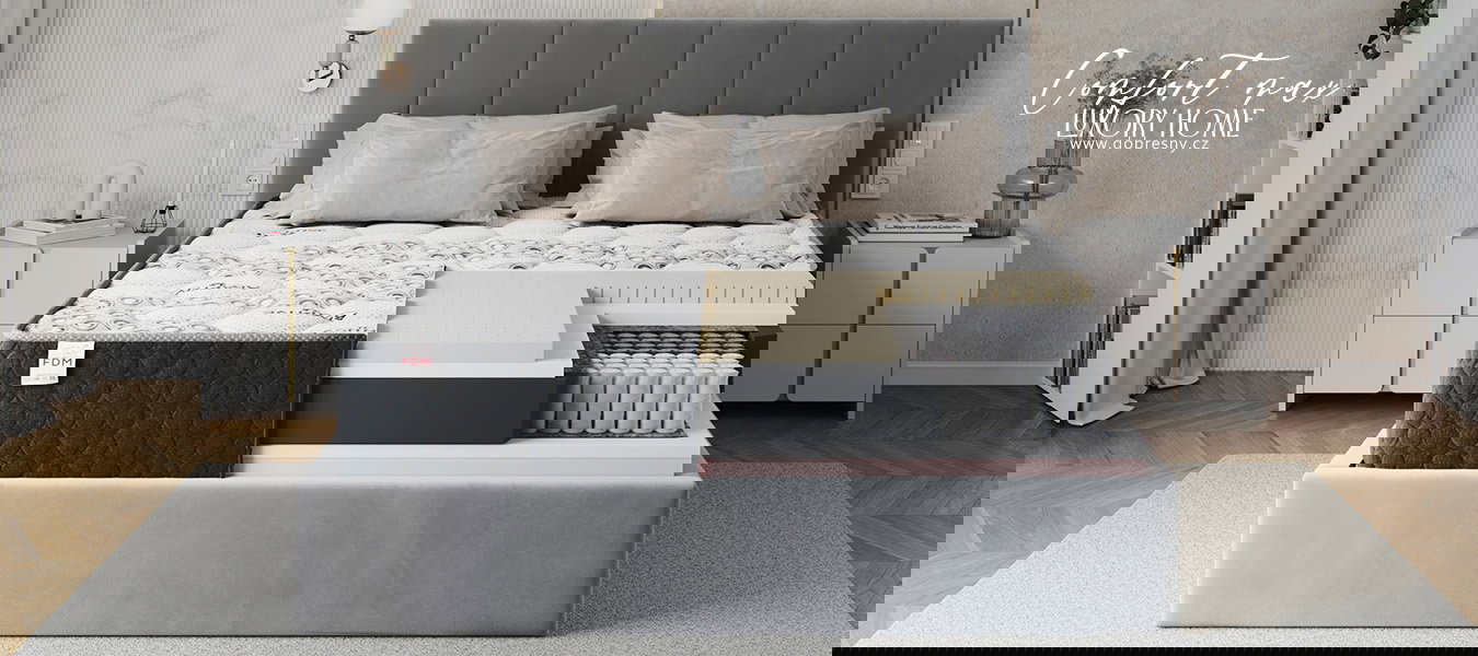 Taštičkový matrac COMFORT MAX CASHMERE 200x200 cm 31 cm