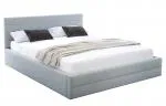 Luxusní postel TOPAZ trinity 90x200 s kovovým roštem ŠEDÁ