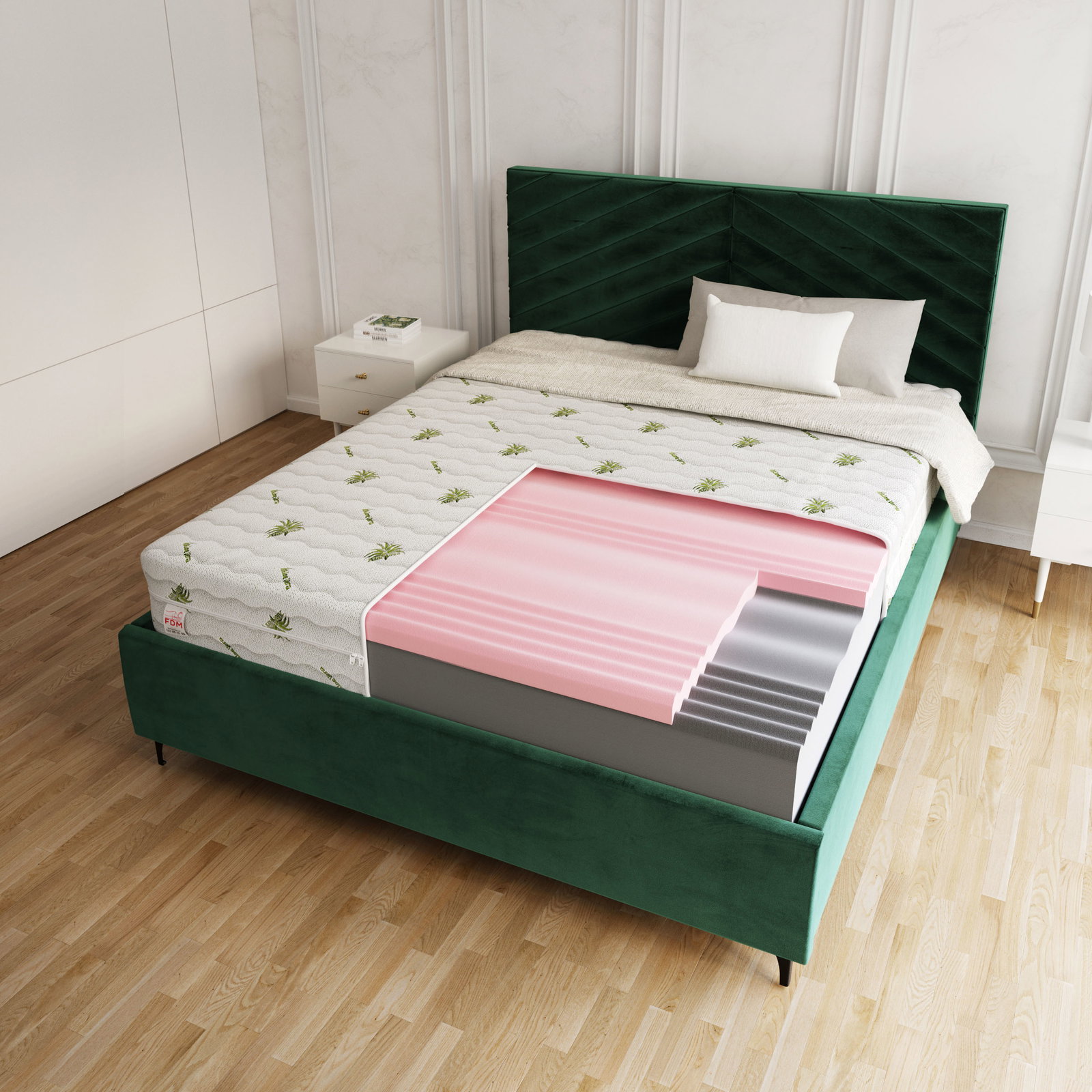 Penový matrac SELECT ALOE VERA 90x200 13 cm