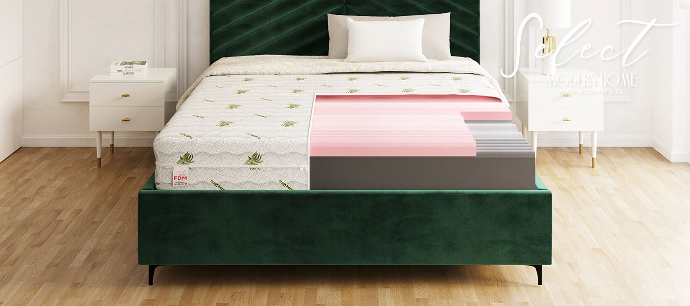 Penový matrac SELECT MAX ALOE VERA 140x200 17 cm