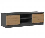Televizní stolek RTV 120 ŠEDÁ/DUB ARTISAN