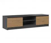 Televizní stolek RTV 140 ŠEDÁ/DUB ARTISAN