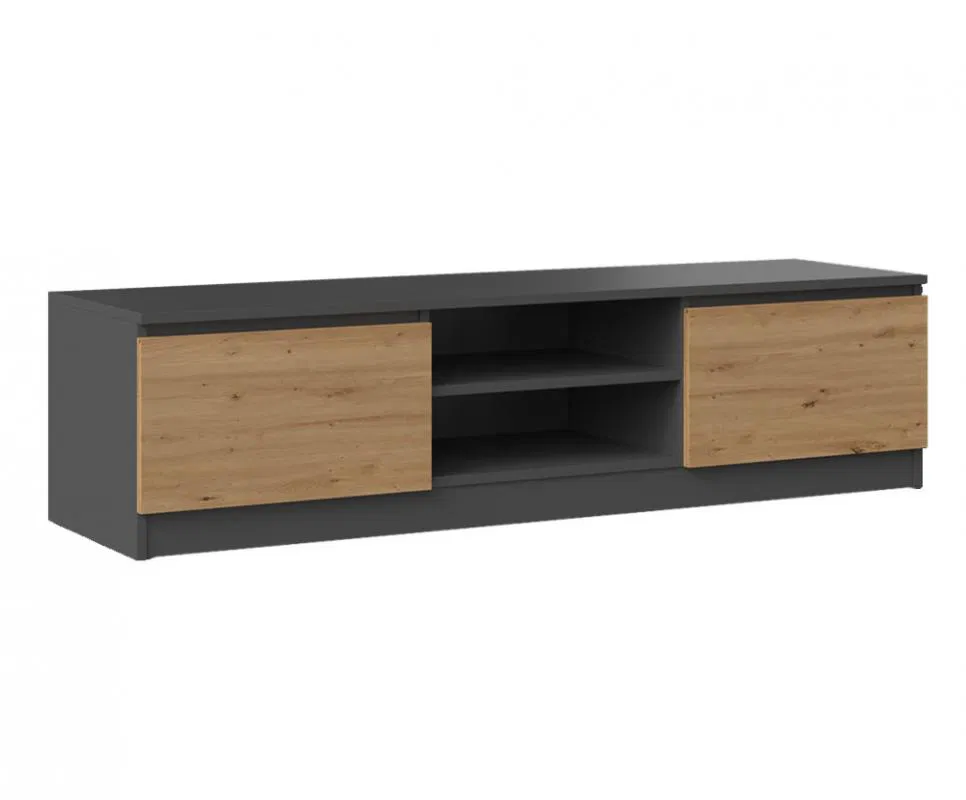Televizní stolek RTV 140 ŠEDÁ/DUB ARTISAN