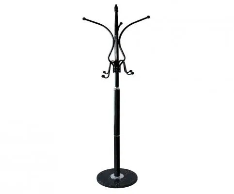 Stojací věšák do předsíně MARBLE černá 180 cm