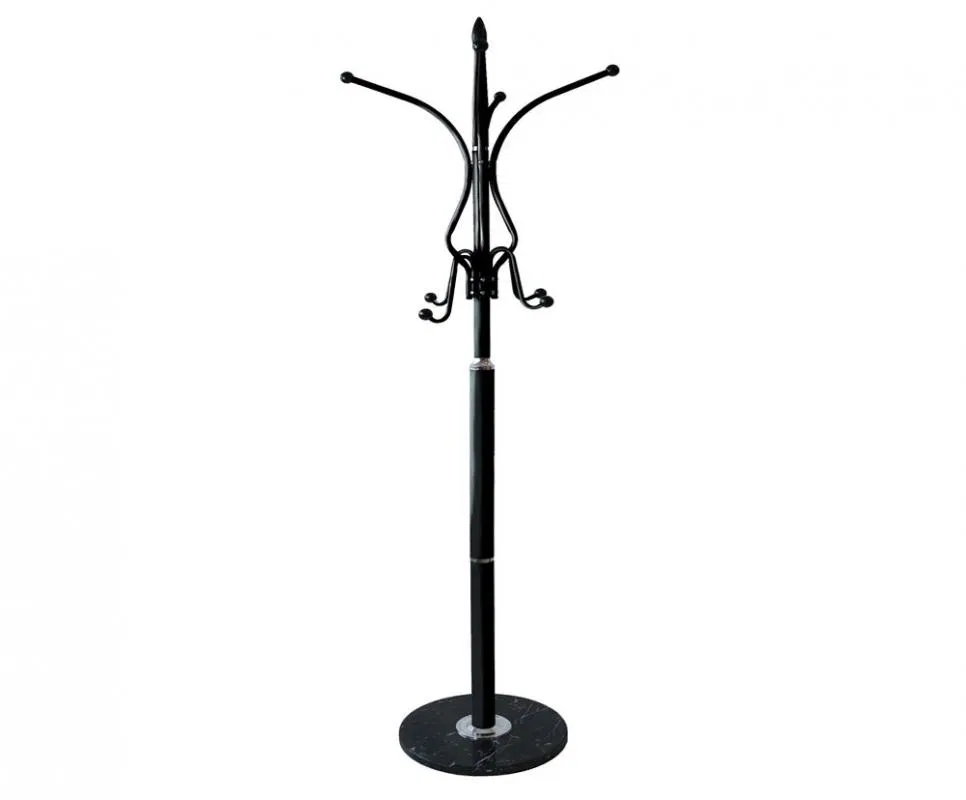 Stojací věšák do předsíně MARBLE černá 180 cm