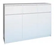 Komoda AXIOM 3+3 BILA matná
