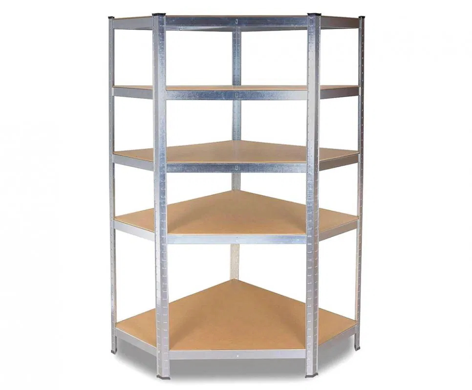 Kovový regál rohový GC9030,180x90x30, nosnost 875 kg