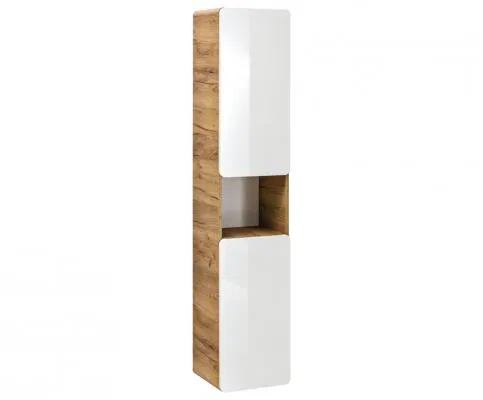 Koupelnová vysoká skříňka ARUBA WHITE 35 cm