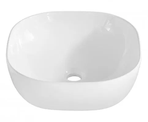 Keramické umyvadlo SMILE, bílá, 41 cm