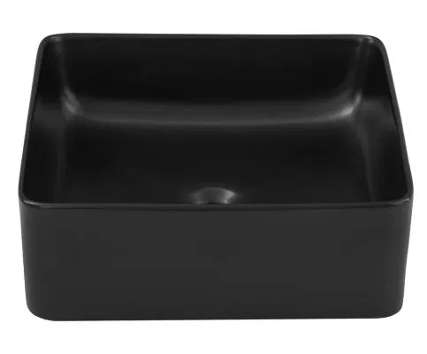 Keramické umyvadlo SLIM, černá, 37 cm