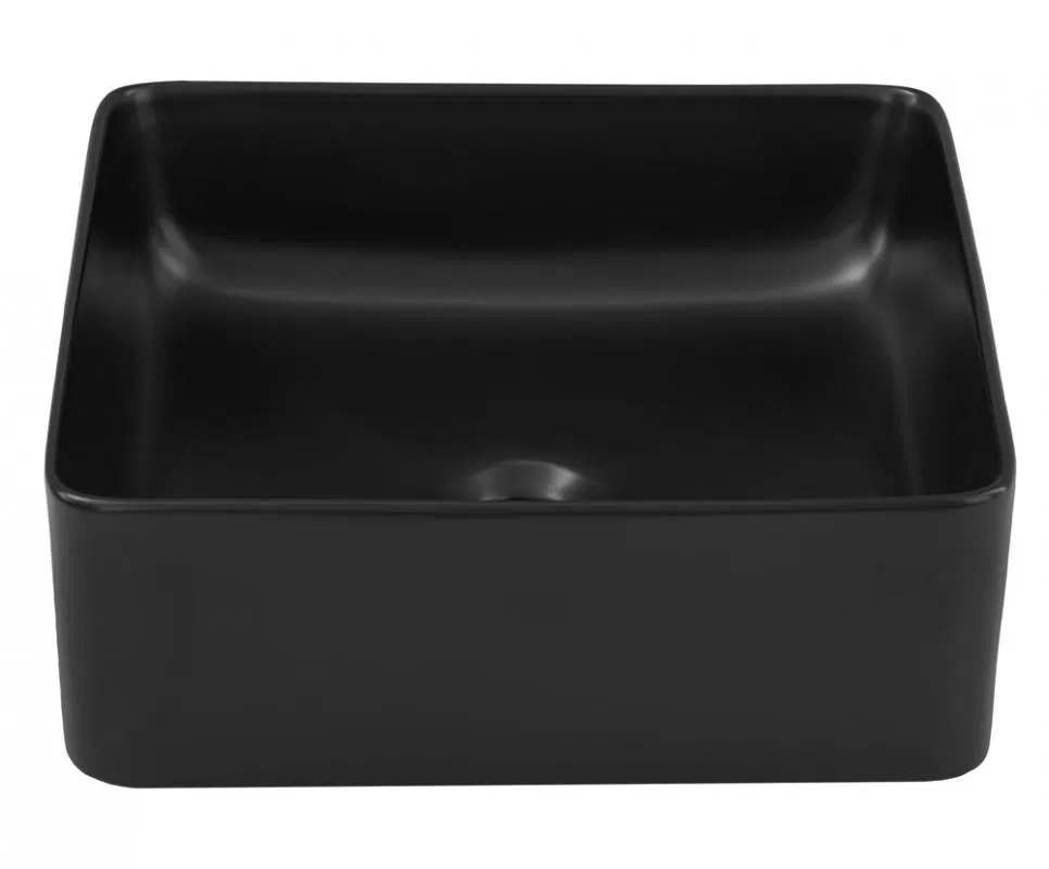 Keramické umyvadlo SLIM, černá, 37 cm