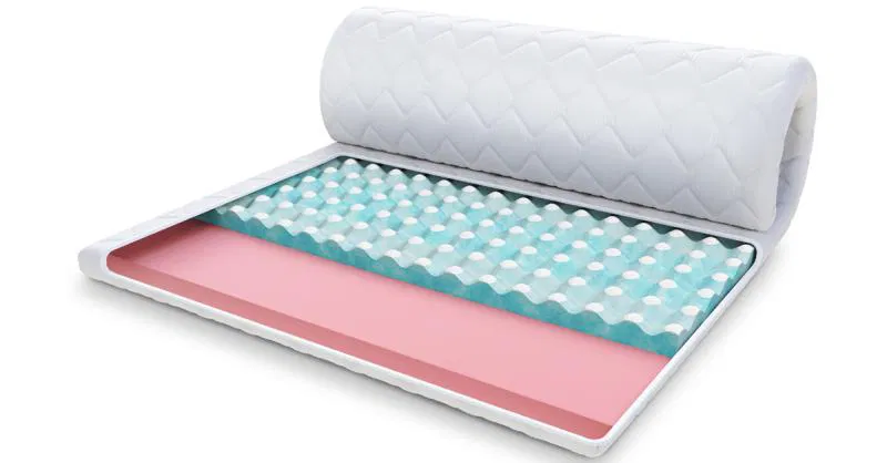 Přistýlka z VISCO a RavineBlue pěny 100x200 cm H4 8cm