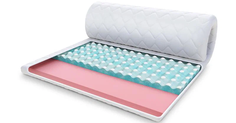 Přistýlka z VISCO a RavineBlue pěny 120x200 cm H4 8cm