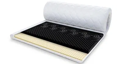 Přistýlka z profilované 7zónové pěny HR H30 NERO S LATEXEM 160x200 cm 7cm