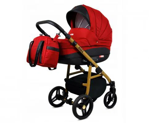 Kočárek 2v1 BabyLux Axel Red