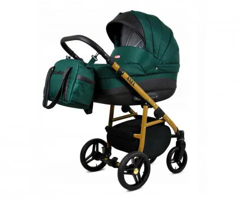 Kočárek 3v1 BabyLux Axel Bottle Green
