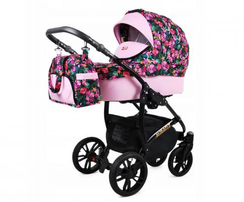 Kočárek 3v1 BabyLux Miracle Candy Hibiscus