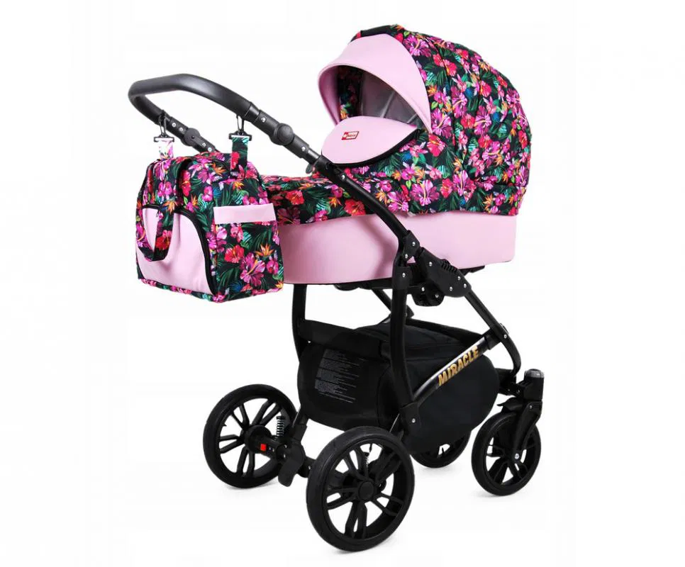 Kočárek 3v1 BabyLux Miracle Candy Hibiscus