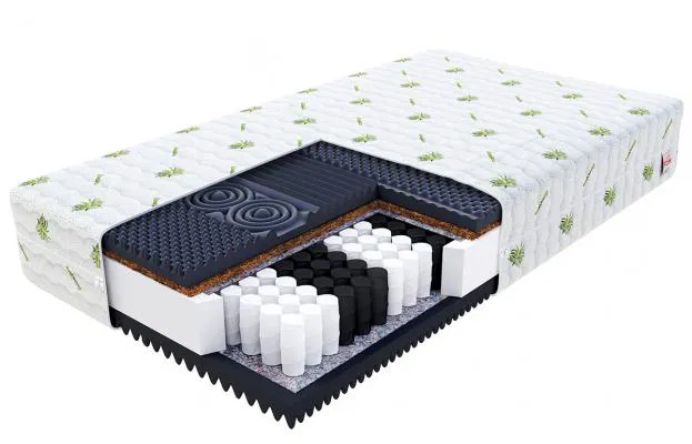 Taštičková matrace MORK Aloe Vera 200x200 cm 23 cm