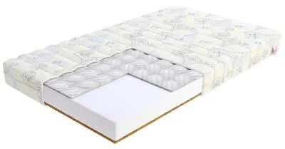 Dětská pěnová matrace MIKI DINO 80x190 cm s pohankou a kokosem 11 cm