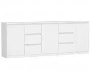 Komoda COSTA 1D3S/2D3S 200cm bílá