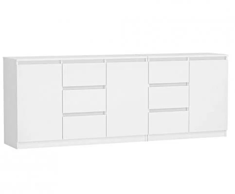 Komoda COSTA 1D3S/2D3S 200cm bílá