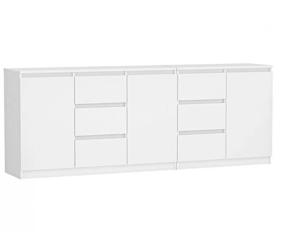 Komoda COSTA 1D3S/2D3S 200cm bílá
