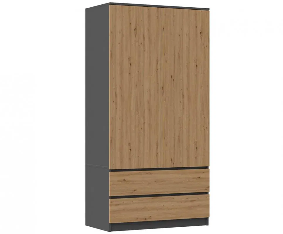 Skříň MALWA SS-90 ANTRACIT/DUB ARTISAN