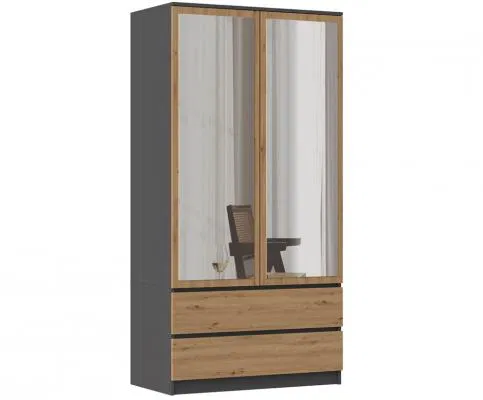 Skříň Malwa SS-90L antracit/dub artisan