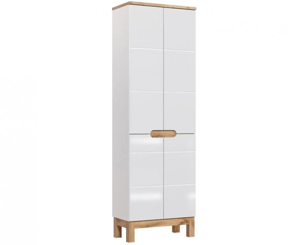Koupelnová vysoká skříňka BALI WHITE 4D