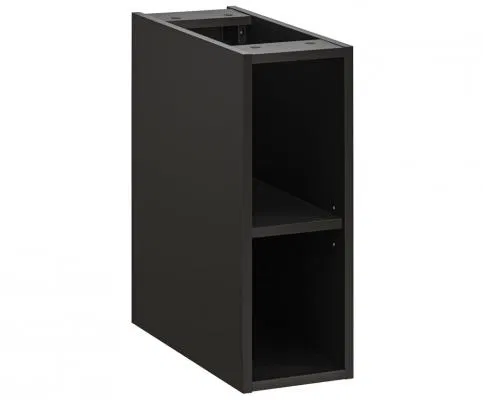 Koupelnový regál pod pracovní desku XILO černý 20cm