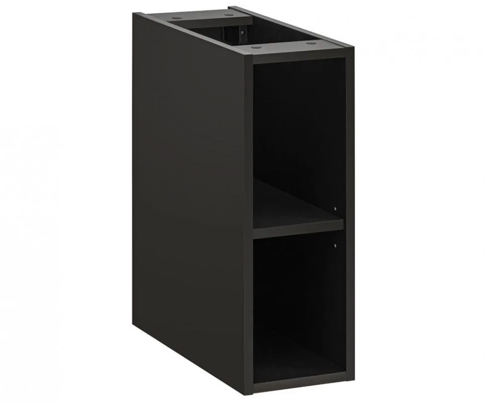 Koupelnový regál pod pracovní desku XILO černý 20cm