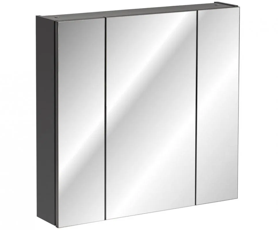 Koupelnová zrcadlová skříňka MONAKO GREY 80 cm
